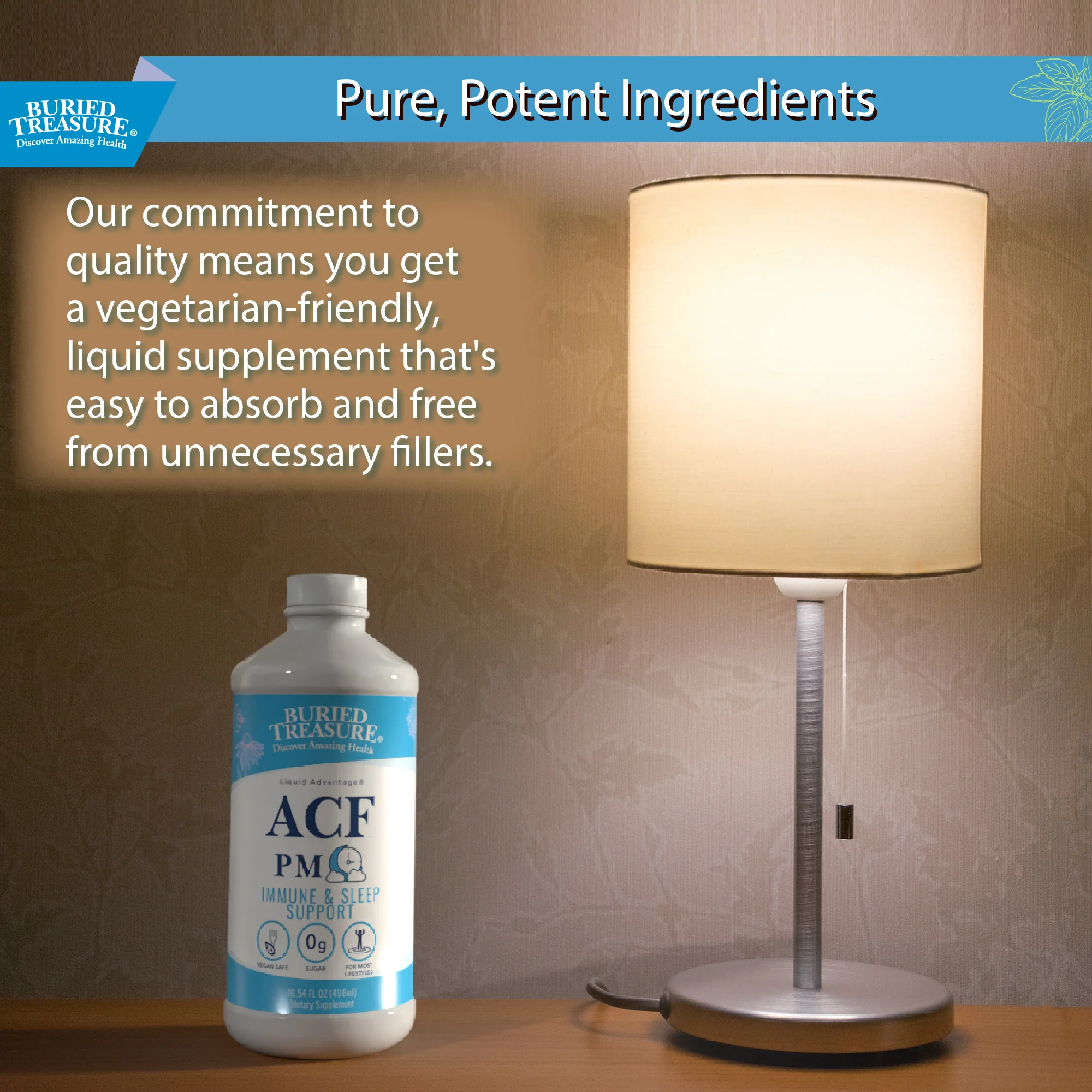 Buried Treasure Liquid Nutrients®  ACF PM – Melatonin-Free Liquid Nighttime Sleep Support - Image 7