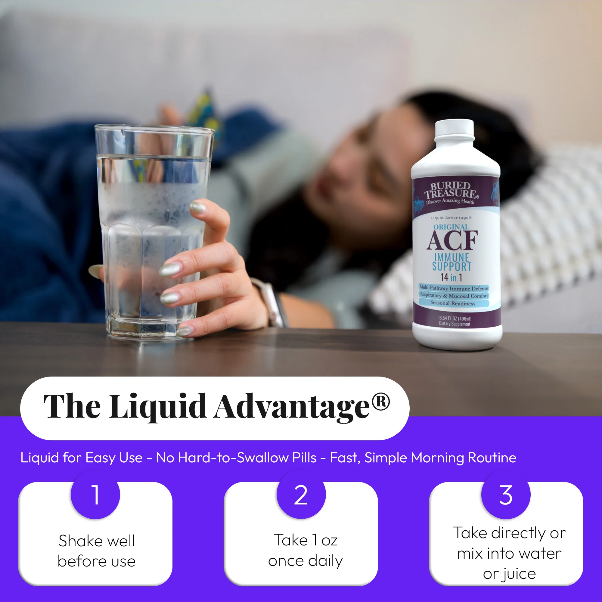 Buried Treasure Liquid Nutrients® ACF Original – Short-Term Liquid Immune Support with Vitamin C, Zinc & Herbal Blend - Image 5