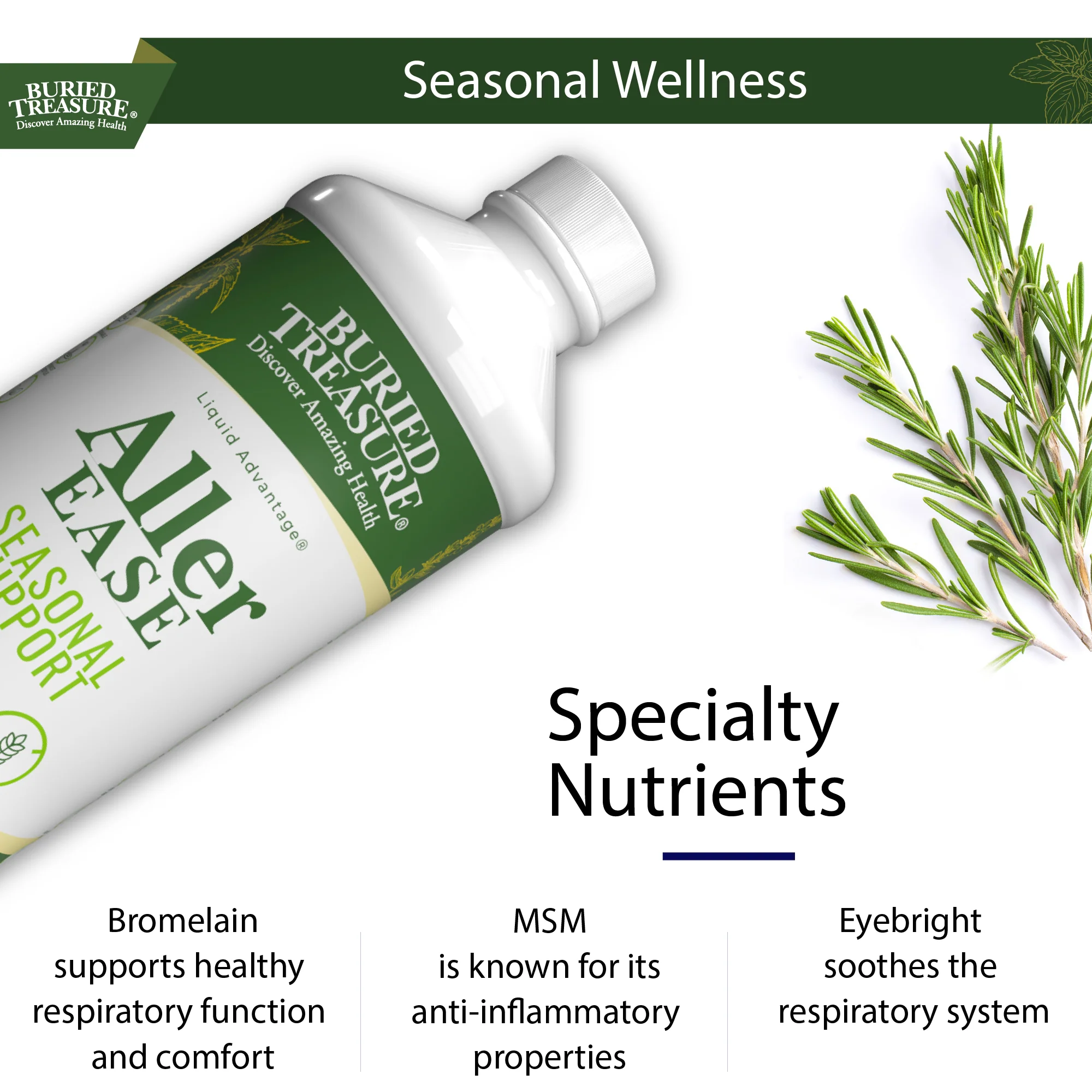 Aller Ease – Liquid Supplement with Quercetin, Bromelain, Vitamin C, and Zinc - Image 4