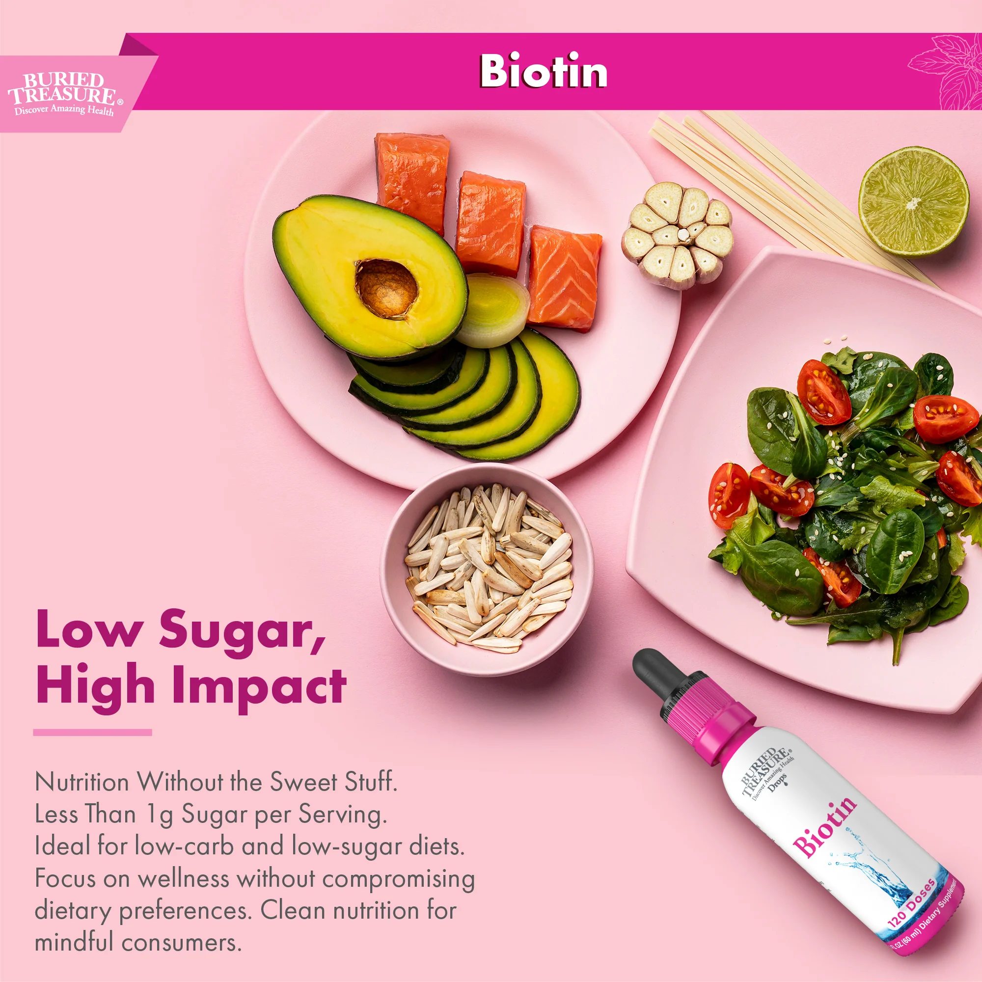Biotin Drops – Liquid Supplement, 120 Servings, 2 oz - Image 4