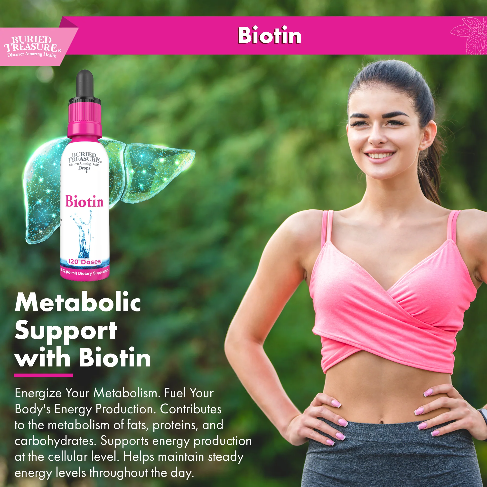 Biotin Drops – Liquid Supplement, 120 Servings, 2 oz - Image 5