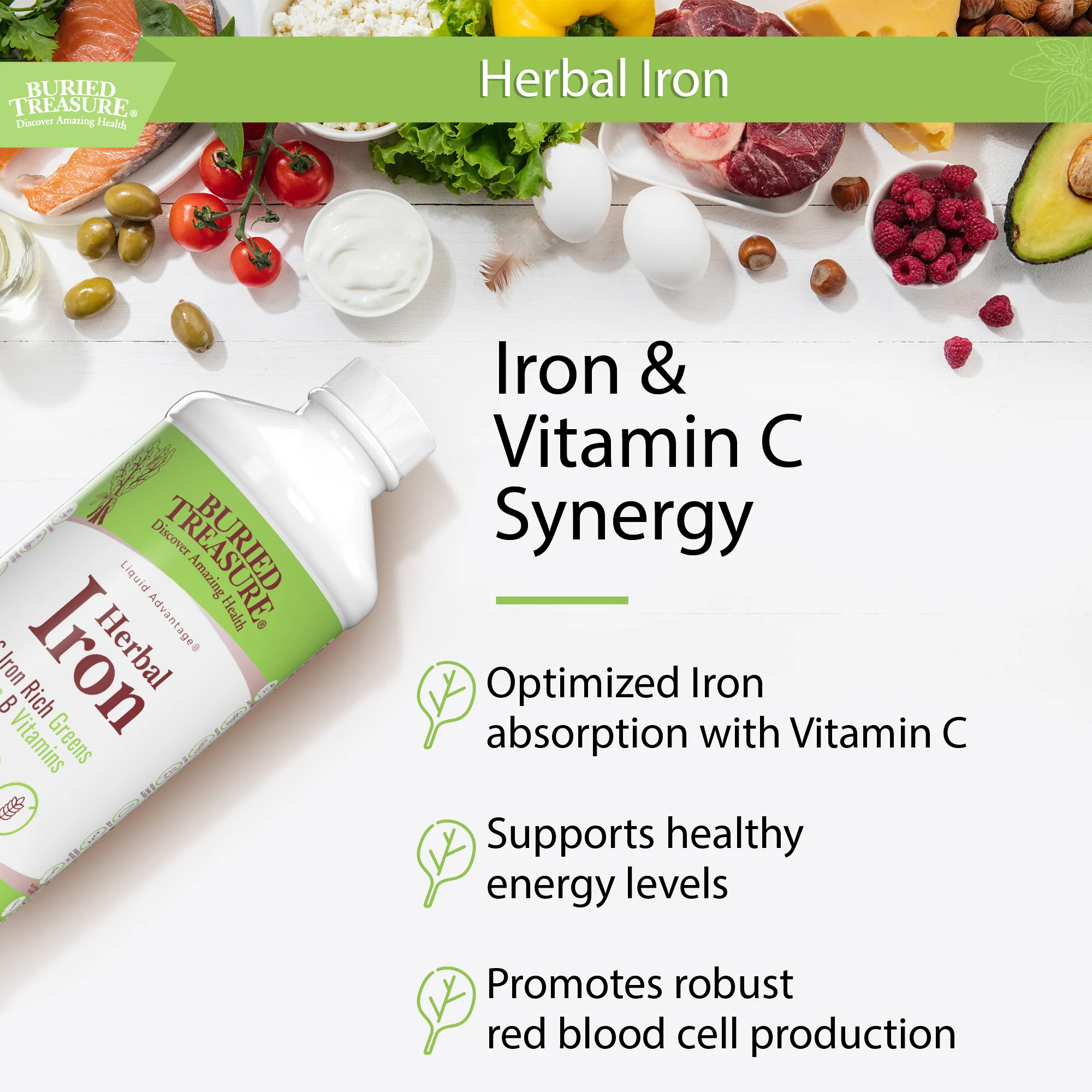 Herbal Iron – Liquid Iron Supplement with Vitamins & Herbs, 16 oz (48 Servings)amz - Image 5