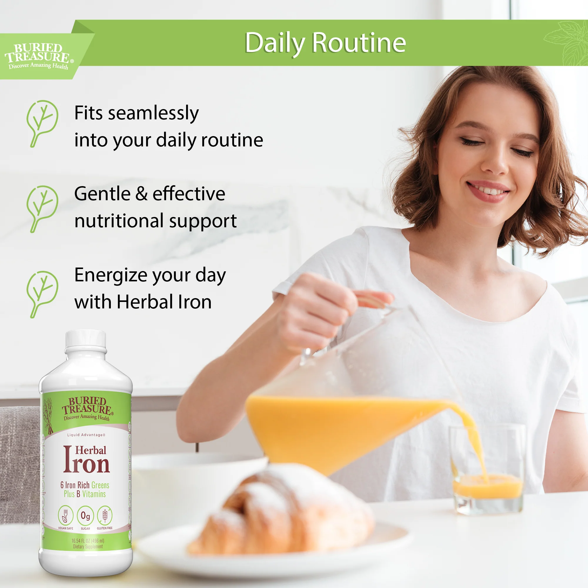 Herbal Iron – Liquid Iron Supplement with Vitamins & Herbs, 16 oz (48 Servings)amz - Image 7