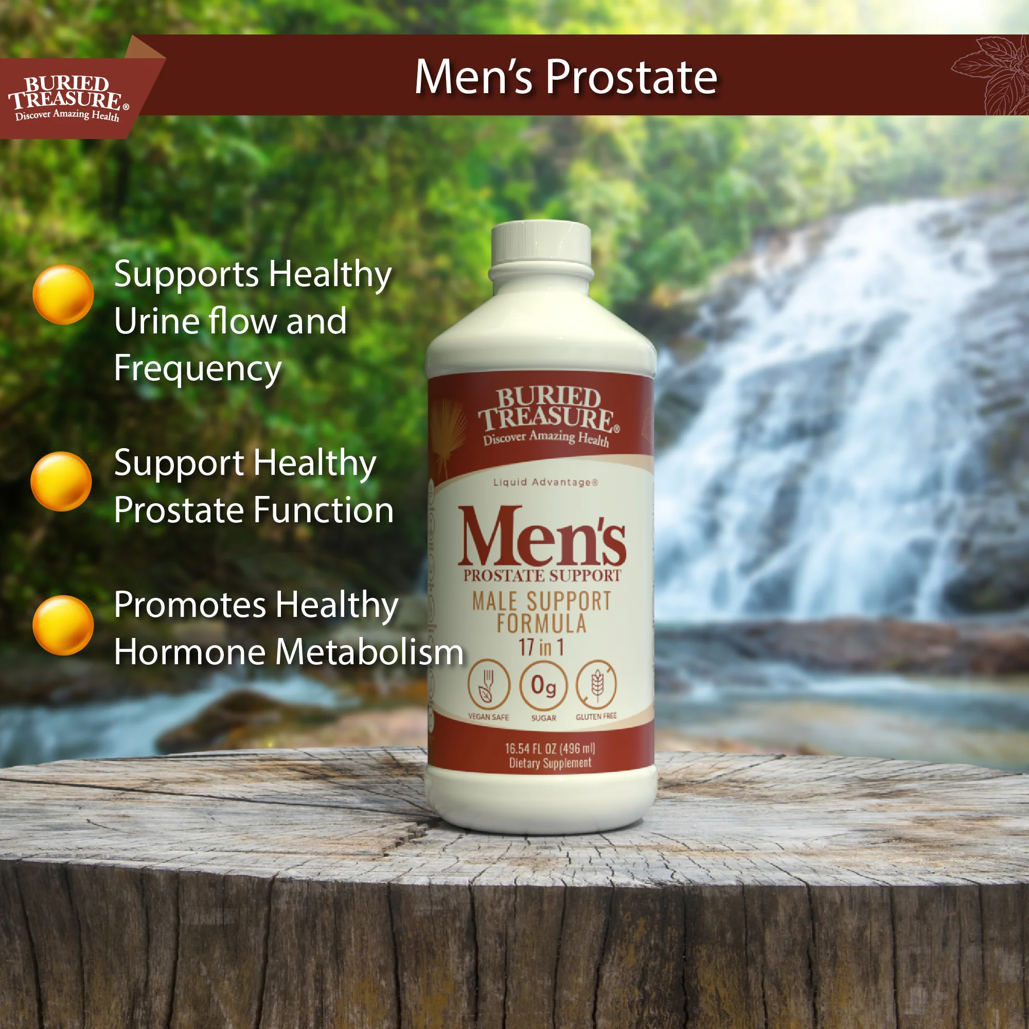 Men’s Prostate Formula – Liquid Blend with Saw Palmetto, Stinging Nettle, Pygeum, Selenium, and Zinc – Non-GMO, Gluten-Free, 16 fl oz - Image 3